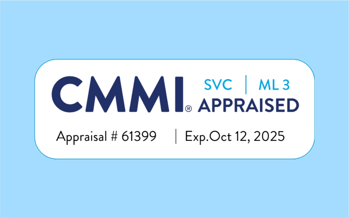 InfraBeat is happy to announce that we are appraised at CMMI Level 3 maturity